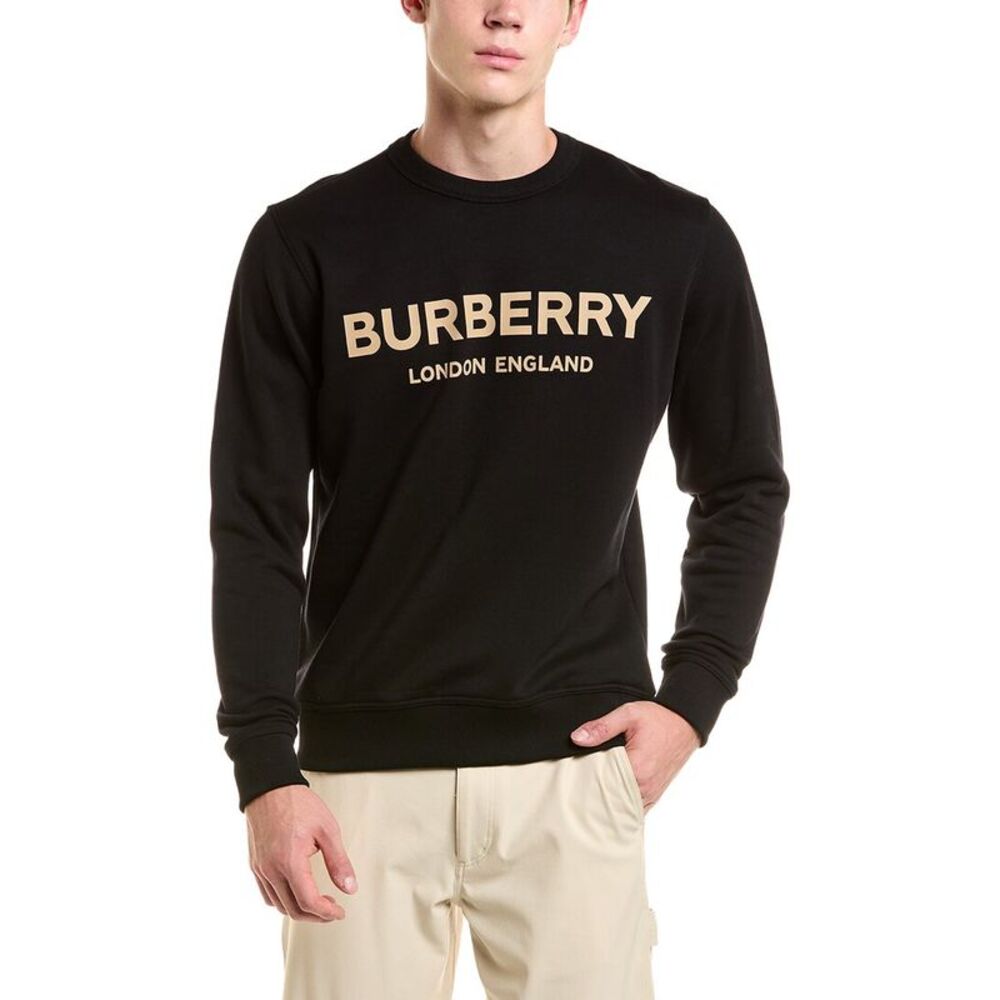 Burberry Mens Crewneck Sweatshirt, Black